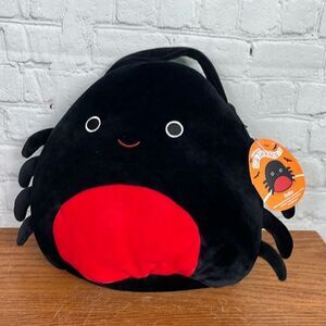 Squishmallows Bella Halloween Treat Pail Black Widow NWT